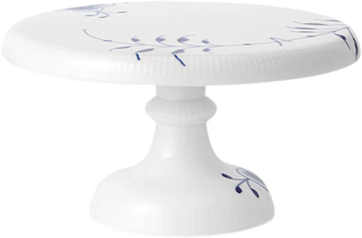 Royal Copenhagen Blå Mega Riflet 23 Cm Fad På Fod - Billede 4