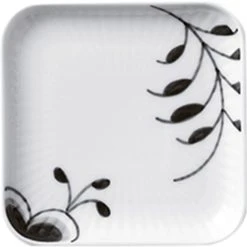 Royal Copenhagen Sort Mega Riflet 9 Cm Firkantet Asiet