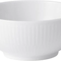 Royal Copenhagen Hvid Riflet Skål 24 Cl