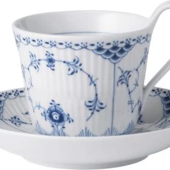 Royal Copenhagen Mussel Halvbl. Kop/u.kop 25cl