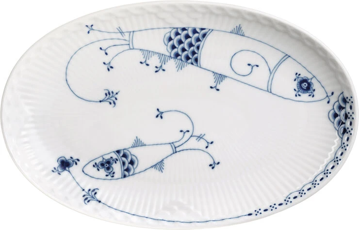 Royal Copenhagen ROYAL CREATURES OVAL TALLERKEN SILD, 23 CM