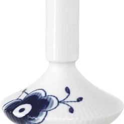 Royal Copenhagen BLÅ MEGA RIFLET LYSESTAGER, 12 CM