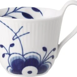 Royal Copenhagen Blå Mega Riflet Højhankskop 25 Cl