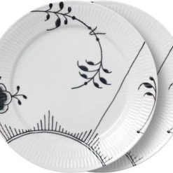 Royal Copenhagen Sort Mega Riflet 27 Cm 2-pak Deko 2