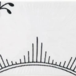 Royal Copenhagen Sort Mega Riflet Serveringsbræt 15,5 Cm