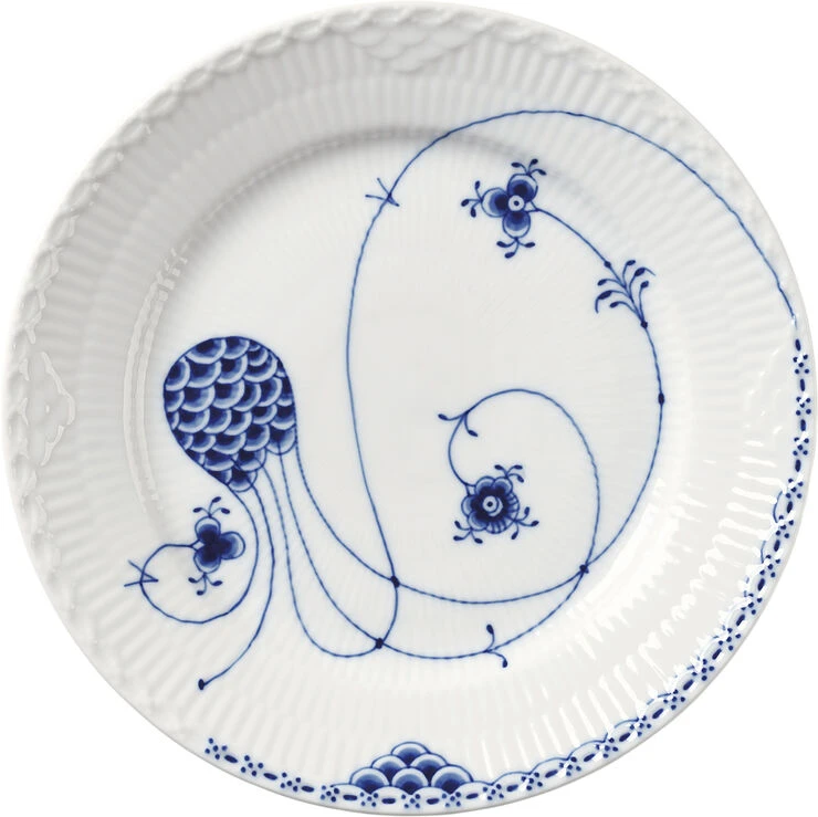 Royal Copenhagen ROYAL CREATURES TALLERKEN 19 CM BLÆKSPRUTTE