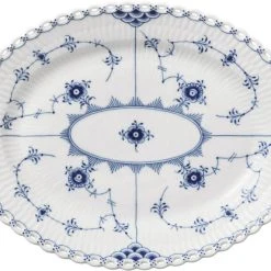 Royal Copenhagen Musselmalet Helblonde Fad Oval 25 Cm