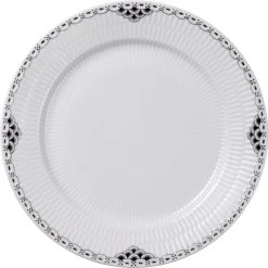 Royal Copenhagen Sort Riflet Blonde Tallerken 27 Cm