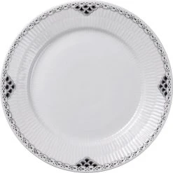 Royal Copenhagen Sort Riflet Blonde Tallerken 22 Cm