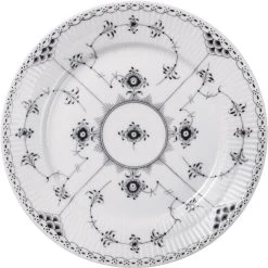 Royal Copenhagen Sort Musselmalet Halvblonde Tallerken 22 Cm