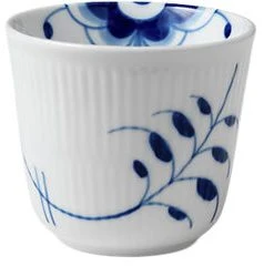 Royal Copenhagen Gift With History Termokop 26 Cl 3-pak Blå Mega Riflet, Hvid Riflet, B